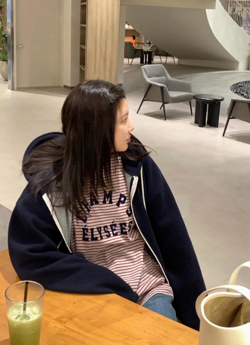 COURGETTE韓國直郵㊣女裝新品真品25秋冬推薦職業熱賣長袖T恤COURGETTE長袖T恤