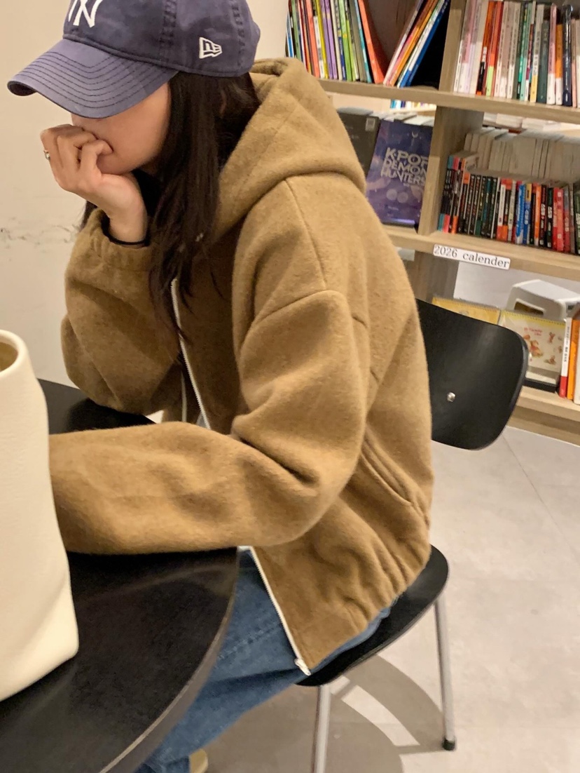 COURGETTE東大門㊣代購女士新品熱賣推薦25秋冬職業夾克拉鏈COURGETTE夾克