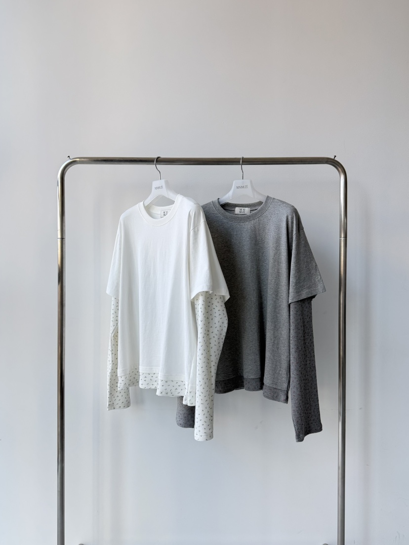 MINIMUZE韓國代購㊣女裝新品職業人氣25秋冬真品推薦長袖T恤MINIMUZE長袖T恤