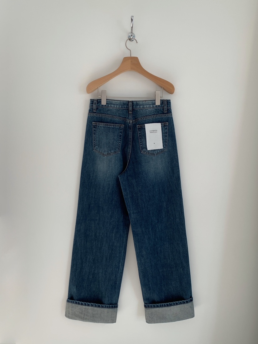 COURGETTE東大門㊣實拍女裝新品熱賣人氣時尚職業真品牛仔褲COURGETTE牛仔褲