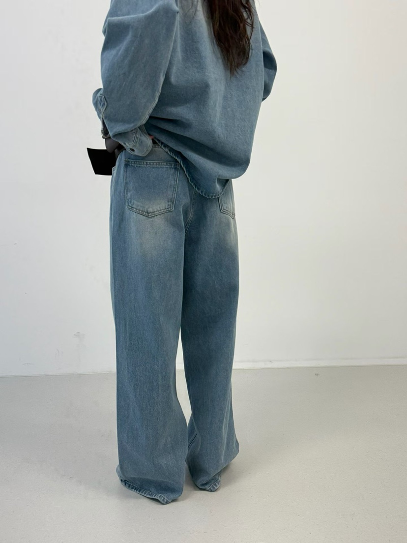 MINIMUZE韓國直郵㊣女士新品休閑推薦時尚25秋冬真品牛仔褲MINIMUZE牛仔褲