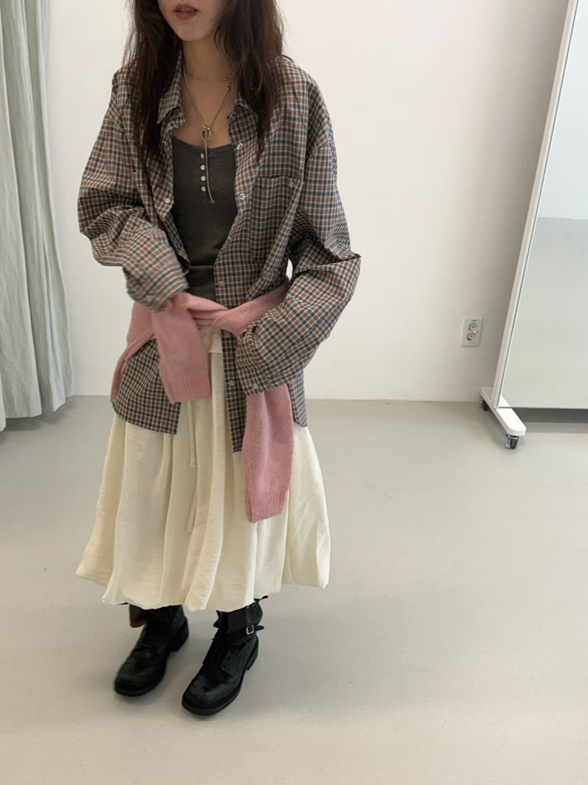 MINIMUZE韓國代購㊣女裝新品休閑人氣時尚推薦25秋冬襯衫蕾絲衫MINIMUZE襯衫/蕾絲衫