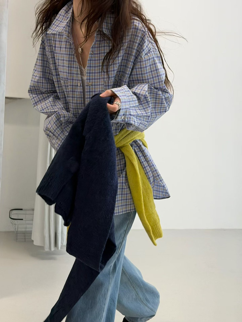 MINIMUZE韓國代購㊣女裝新品休閑人氣時尚推薦25秋冬襯衫蕾絲衫MINIMUZE襯衫/蕾絲衫