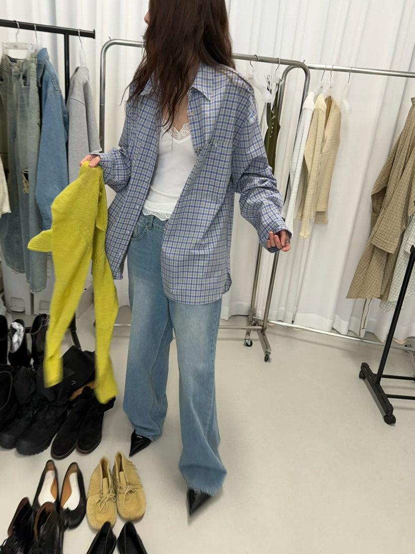 MINIMUZE韓國代購㊣女裝新品休閑人氣時尚推薦25秋冬襯衫蕾絲衫MINIMUZE襯衫/蕾絲衫