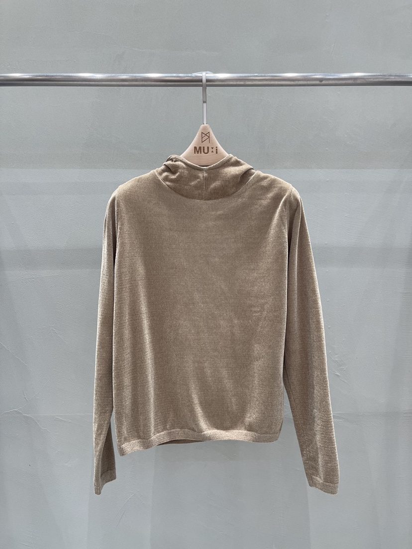 THE MUI東大門㊣代購女士新款熱賣人氣25秋冬衛衣天鵝絨兜帽THE MUI衛衣圖色2