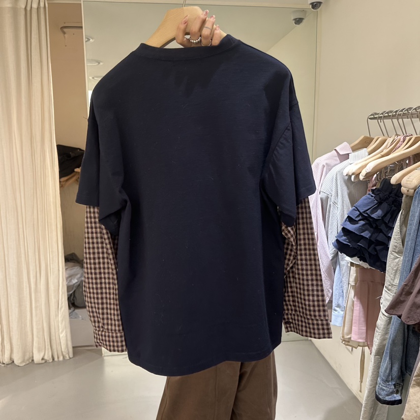 VAULT東大門㊣代購女士新品25秋冬真品人氣熱賣長袖T恤假兩件VAULT長袖T恤