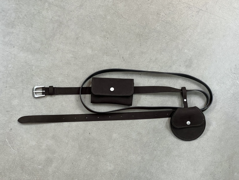 WEARABLE-L韓國代購㊣女裝新品休閑真品熱賣人氣25秋冬腰包春款WEARABLE腰包圖色1棕