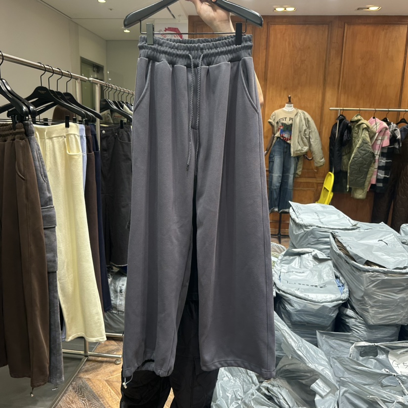 GARMENT-P東大門㊣代購女裝新品熱賣真品時尚休閑褲加絨春款GARMENT休閑褲圖色3墨色