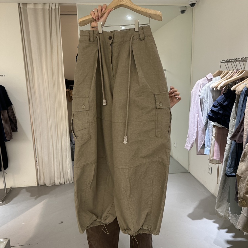 VAULT東大門㊣直郵女裝新款熱賣真品25秋冬時尚推薦休閑褲復古VAULT休閑褲圖色1