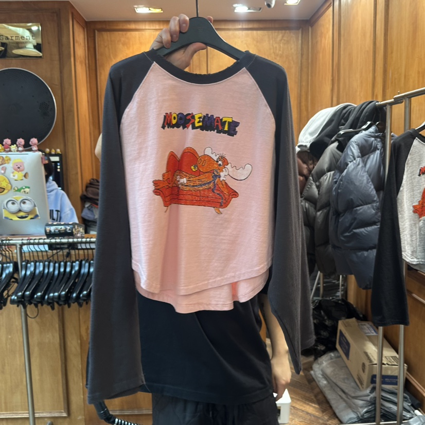 GARMENT-P東大門㊣直郵女士新款人氣熱賣休閑時尚長袖T恤春款GARMENT長袖T恤圖色2