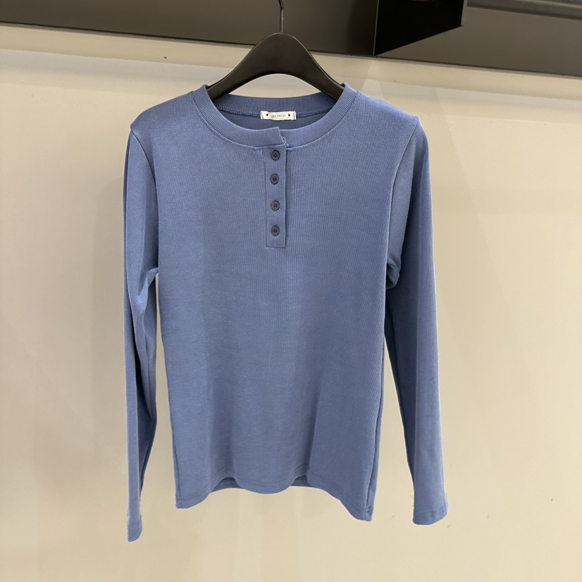 CREDITO東大門㊣實拍女裝新款25秋冬時尚真品人氣長袖T恤春款CREDITO長袖T恤圖色6