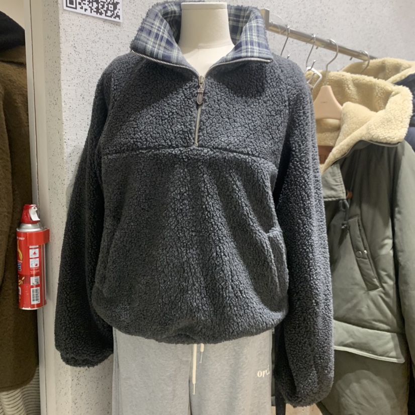 COMELY韓國代購㊣女裝新款休閑職業人氣推薦真品衛衣抓絨高領COMELY衛衣圖色2