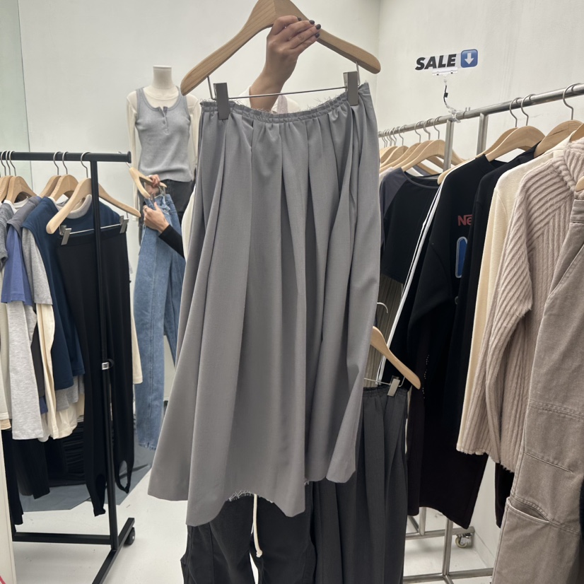 CHAV韓國代購㊣女士新品職業休閑推薦真品時尚熱賣長裙春款CHAV長裙圖色3