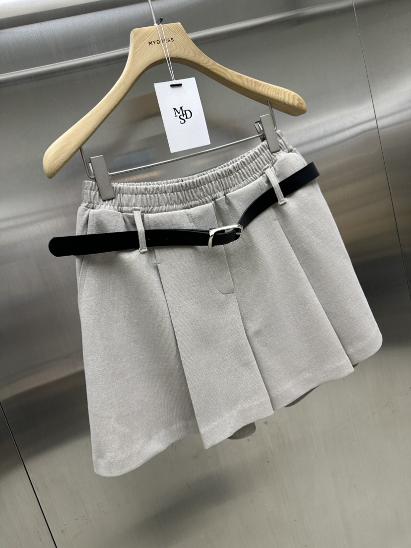 MYDRESS韓國代購㊣女裝新品人氣真品時尚職業短褲含腰帶春款MYDRESS短褲