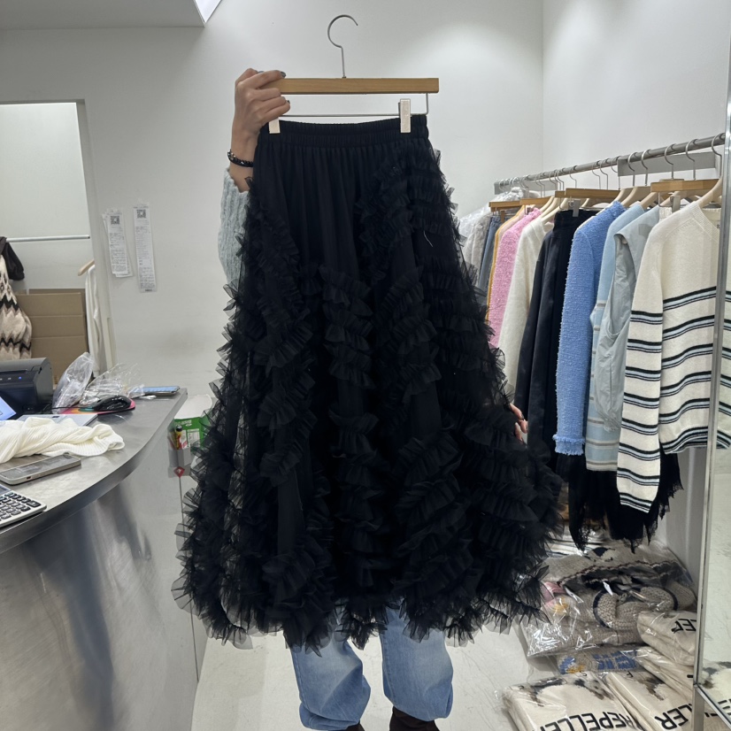 REPELLER東大門㊣代購女士新款真品推薦休閑時尚長裙春款蕾絲REPELLER長裙圖色2