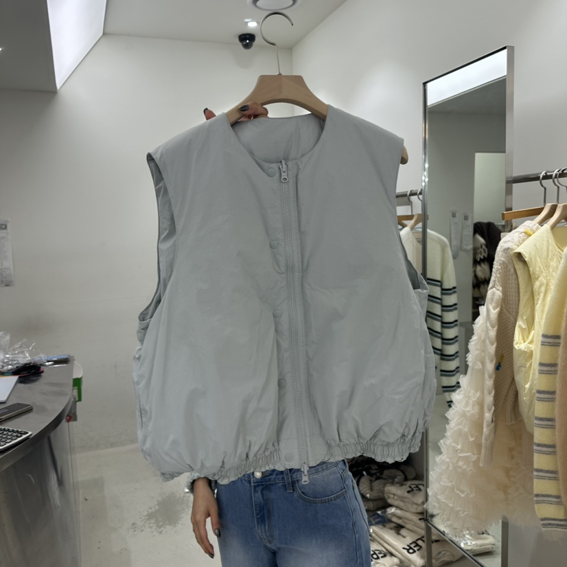 REPELLER東大門㊣實拍女士新品人氣25秋冬馬甲兩面穿春款鴨絨REPELLER馬甲圖色3