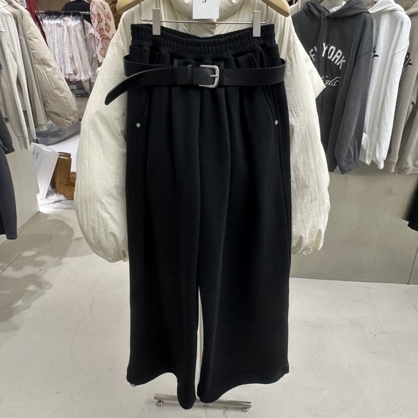 MYDRESS東大門㊣代購女裝新款人氣時尚真品休閑褲含腰帶春款MYDRESS休閑褲圖色2