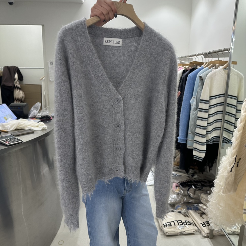 REPELLER東大門㊣直郵女士新品25秋冬人氣時尚推薦針織衫春款REPELLER針織衫圖色1