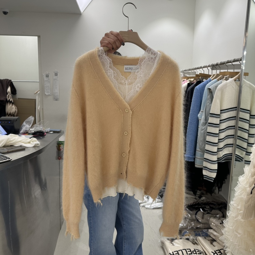 REPELLER東大門㊣直郵女士新品25秋冬人氣時尚推薦針織衫春款REPELLER針織衫圖色2