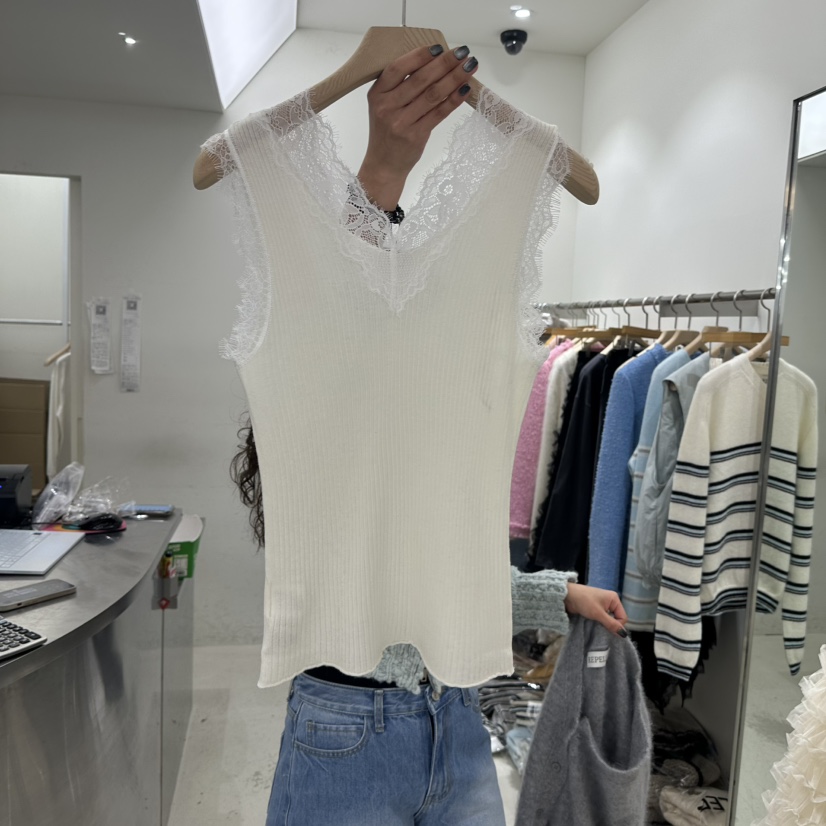 REPELLER東大門㊣直郵女裝新品人氣時尚職業吊帶背心春款蕾絲REPELLER吊帶/背心