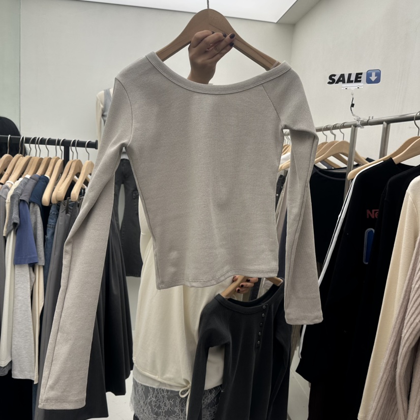 CHAV東大門㊣直郵女裝新品推薦時尚25秋冬真品休閑長袖T恤春款CHAV長袖T恤