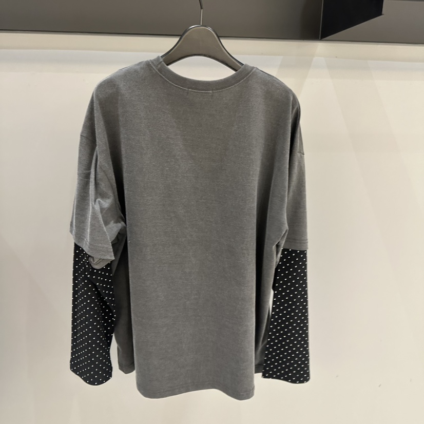 CREDITO東大門㊣實拍女裝新款25秋冬職業真品推薦長袖T恤春款CREDITO長袖T恤