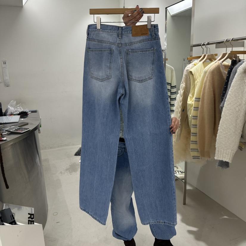 REPELLER東大門㊣實拍女裝新品熱賣職業真品人氣牛仔褲春款REPELLER牛仔褲