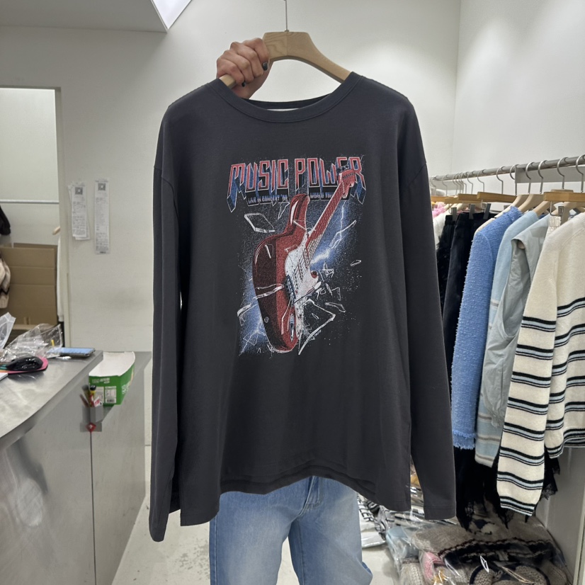 REPELLER東大門㊣實拍女裝新品推薦職業真品時尚長袖T恤春款REPELLER長袖T恤圖色2