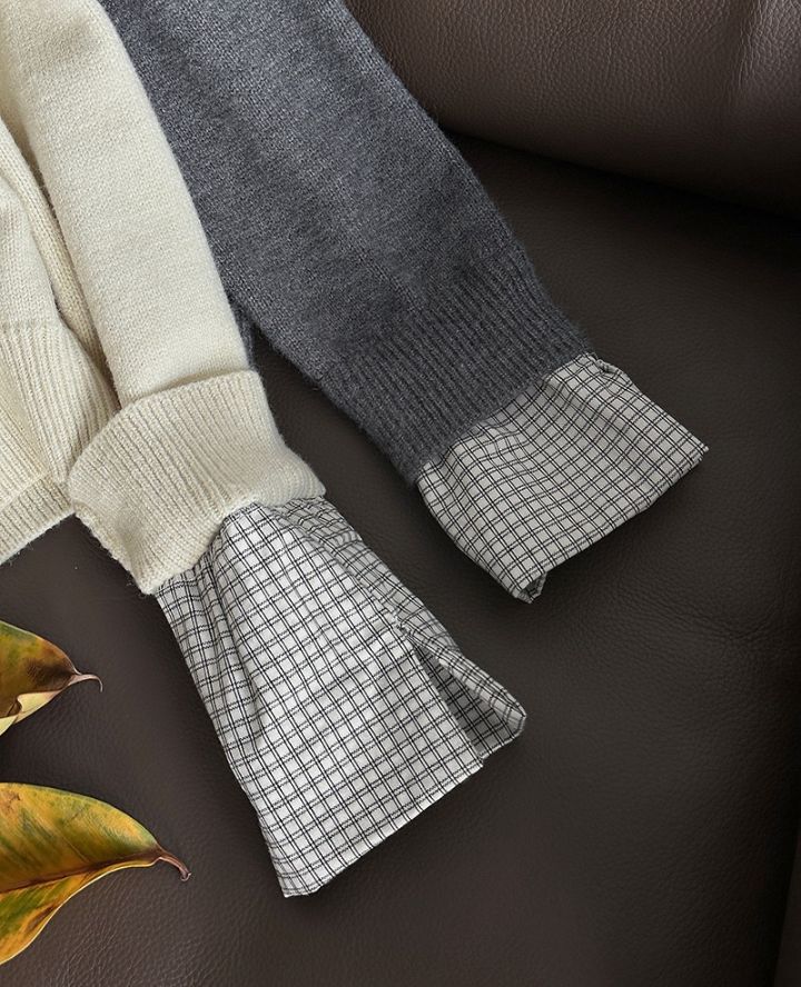 STAY HERE韓國代購㊣女士新款休閑人氣職業時尚熱賣針織衫STAY HERE針織衫