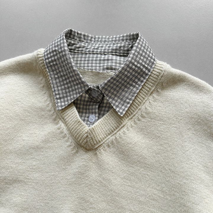 STAY HERE韓國代購㊣女士新款休閑人氣職業時尚熱賣針織衫STAY HERE針織衫