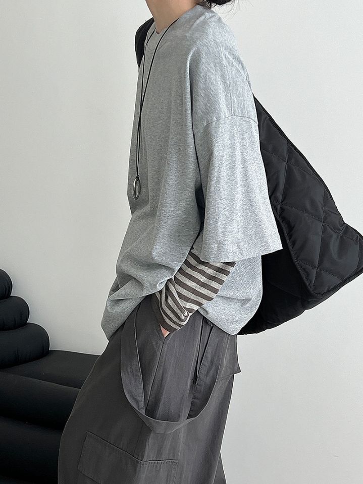 STAY HERE韓國代購㊣女士新款熱賣休閑時尚職業人氣T恤寬松STAY HERET恤