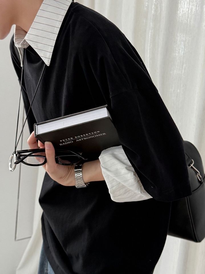 STAY HERE韓國代購㊣女士新款熱賣休閑時尚職業人氣T恤寬松STAY HERET恤