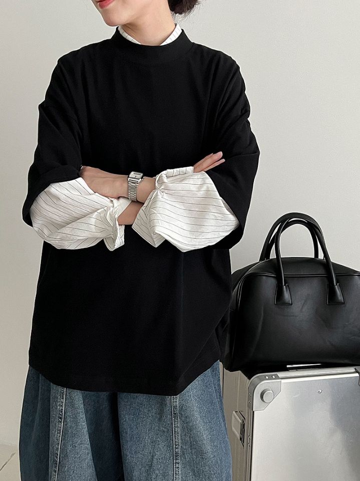 STAY HERE韓國代購㊣女士新款熱賣休閑時尚職業人氣T恤寬松STAY HERET恤