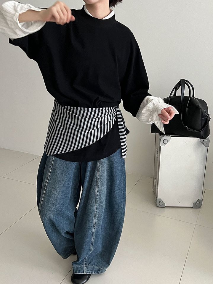 STAY HERE韓國代購㊣女士新款熱賣休閑時尚職業人氣T恤寬松STAY HERET恤