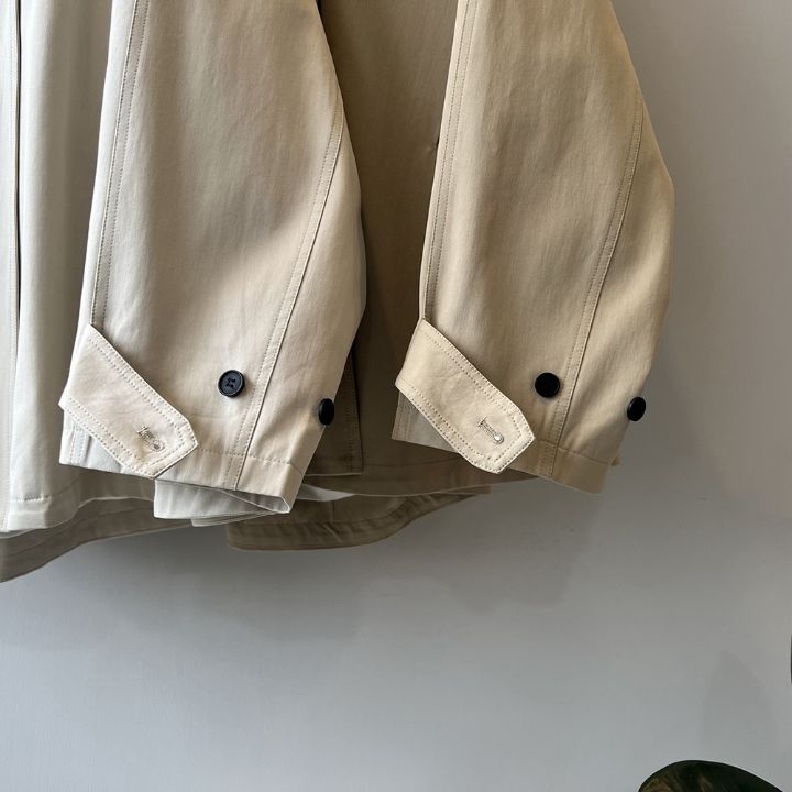 STAY HERE東大門㊣實拍女士新款休閑推薦熱賣中長款大衣斗篷STAY HERE中長款大衣