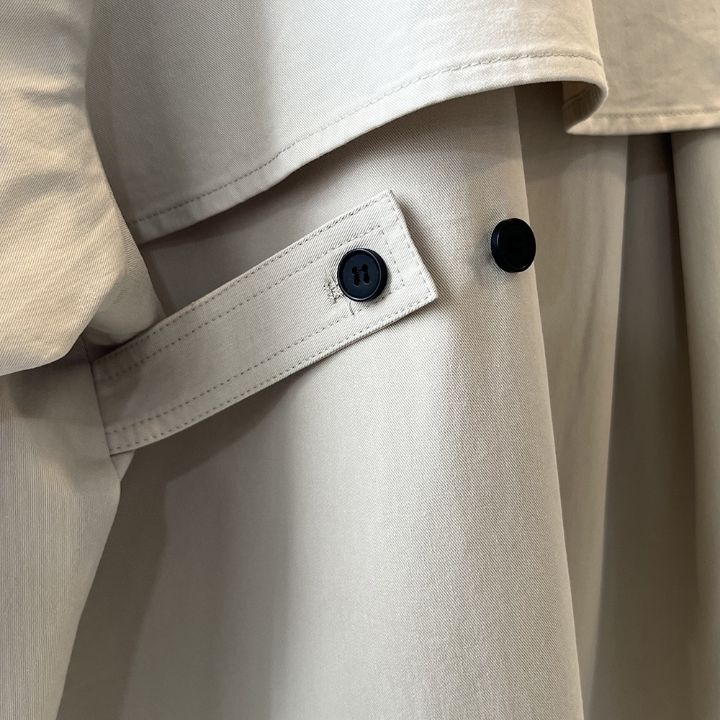 STAY HERE東大門㊣實拍女士新款休閑推薦熱賣中長款大衣斗篷STAY HERE中長款大衣