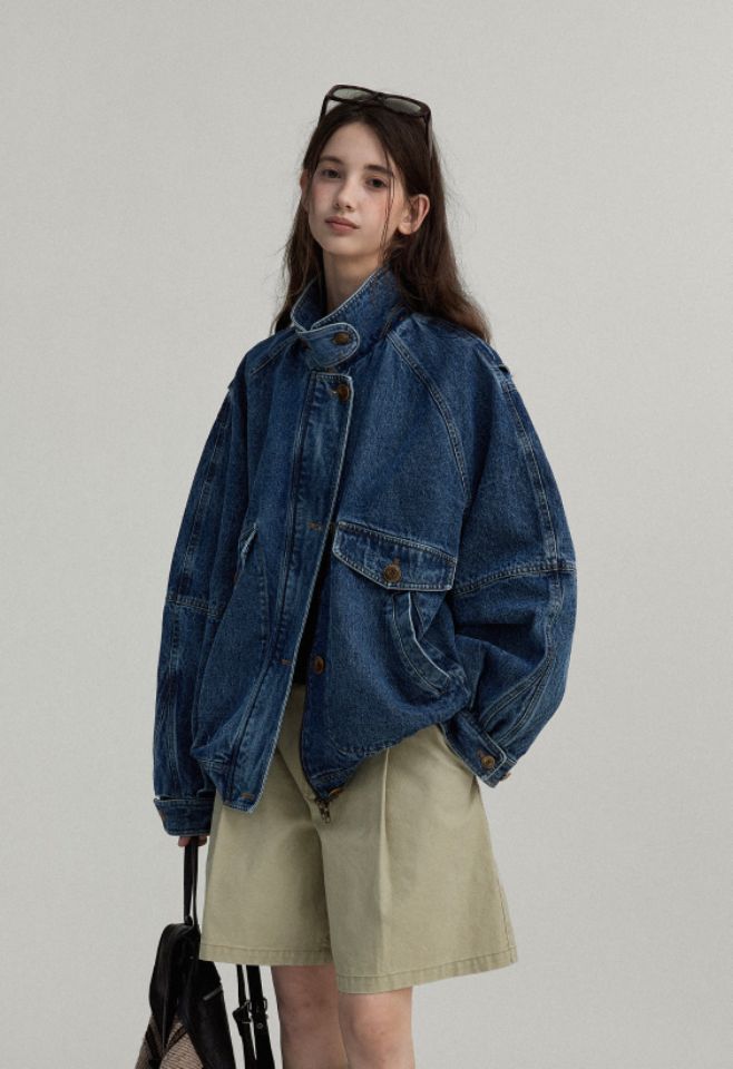 STAY HERE東大門㊣直郵女裝新款人氣熱賣職業休閑25秋冬夾克STAY HERE夾克