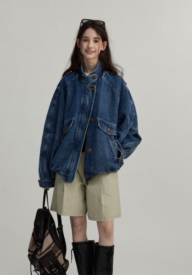 STAY HERE東大門㊣直郵女裝新款人氣熱賣職業休閑25秋冬夾克STAY HERE夾克