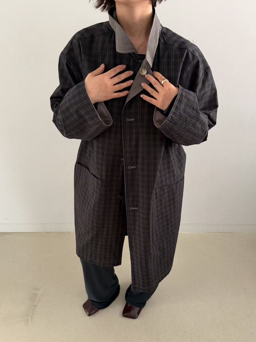 OLI SEOUL韓國代購㊣女士新款職業25秋冬休閑熱賣長款風衣OLI SEOUL長款風衣