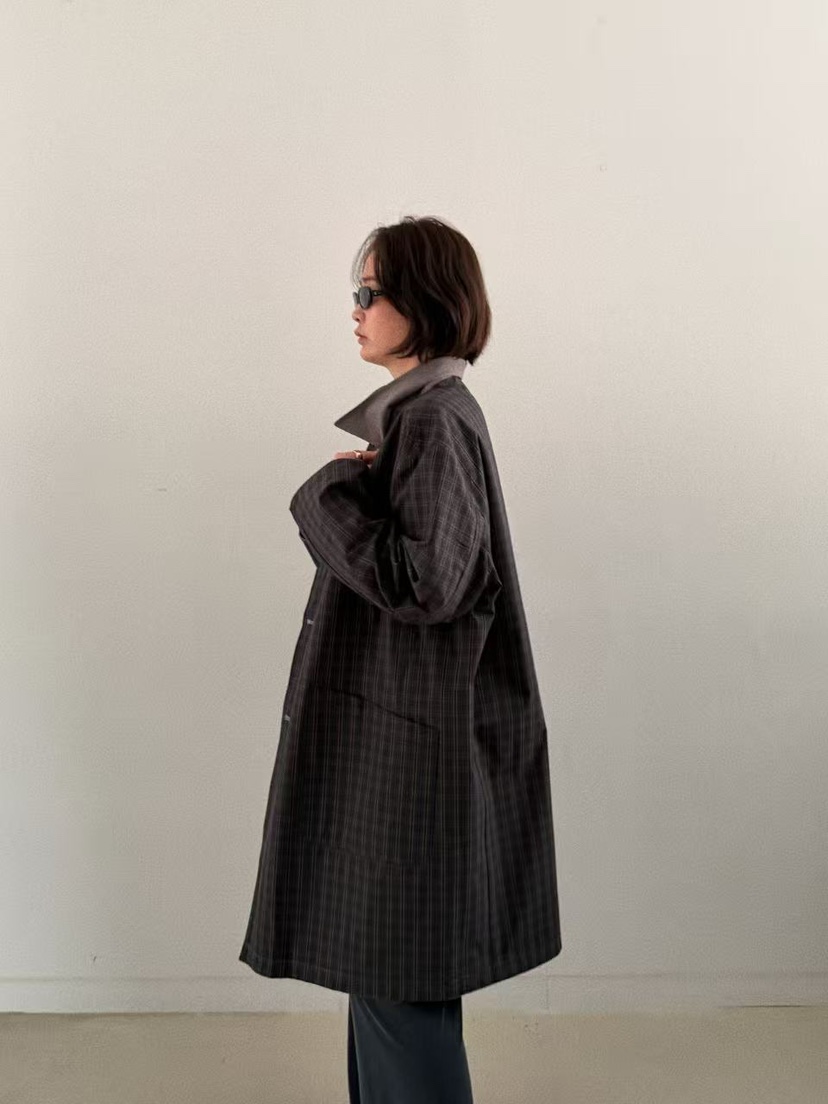 OLI SEOUL韓國代購㊣女士新款職業25秋冬休閑熱賣長款風衣OLI SEOUL長款風衣