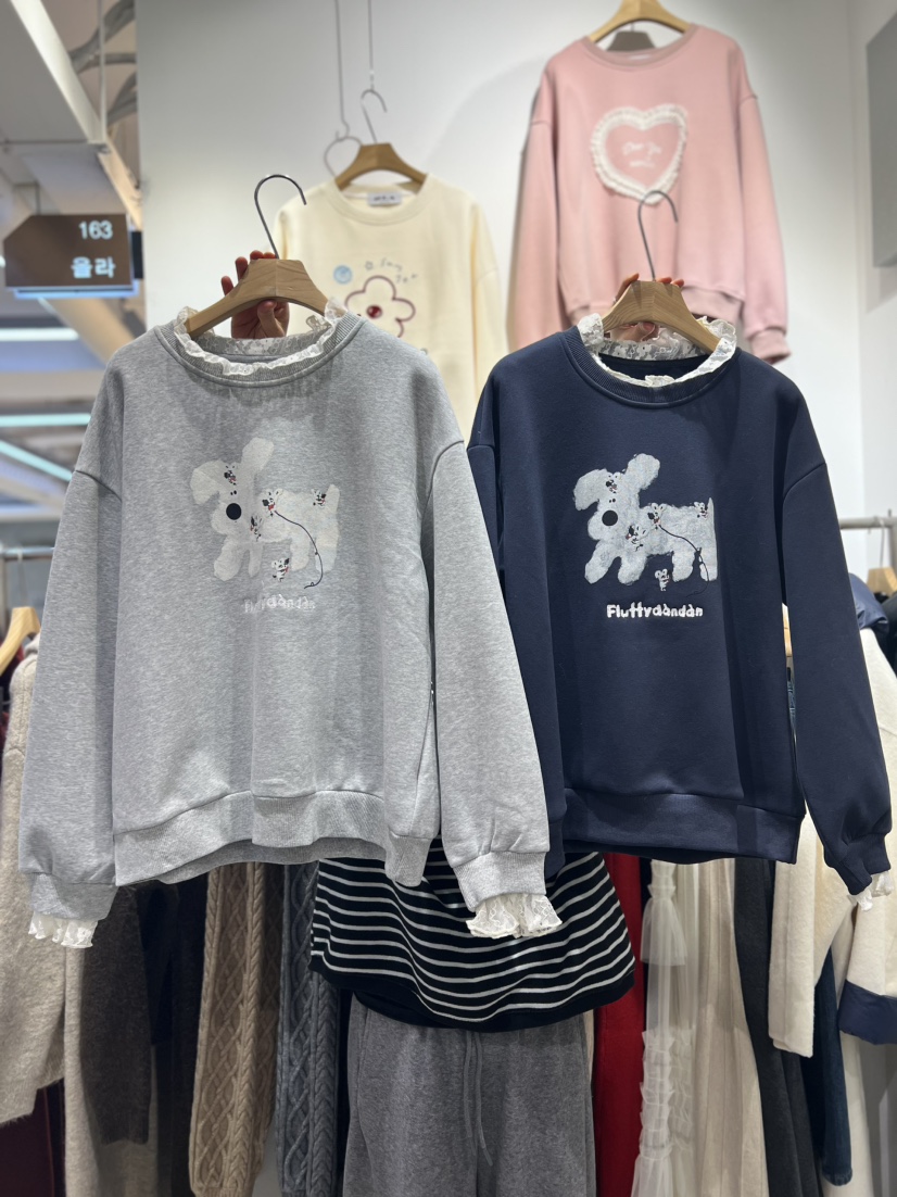 OLA韓國代購㊣女裝新品熱賣休閑推薦25秋冬人氣職業時尚衛衣mellor/OLA衛衣