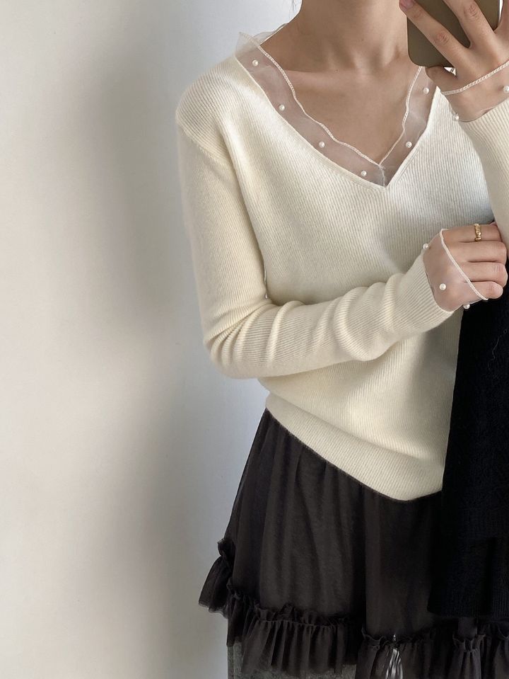 STAY HERE韓國代購㊣女裝新品時尚熱賣職業人氣25秋冬針織衫STAY HERE針織衫