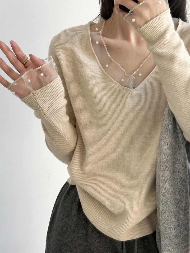 STAY HERE韓國代購㊣女裝新品時尚熱賣職業人氣25秋冬針織衫STAY HERE針織衫