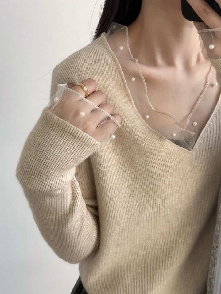 STAY HERE韓國代購㊣女裝新品時尚熱賣職業人氣25秋冬針織衫STAY HERE針織衫