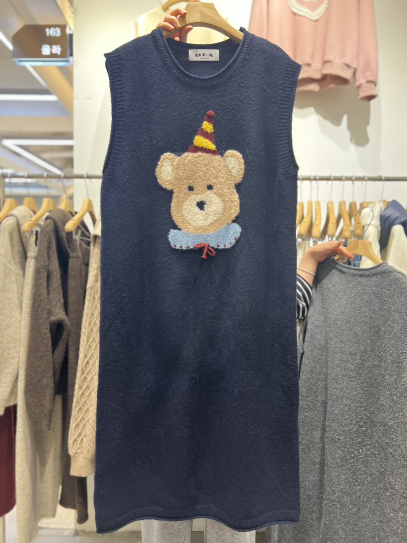 OLA韓國代購㊣女士新品推薦職業熱賣時尚休閑25秋冬人氣連衣裙mellor/OLA連衣裙圖色2