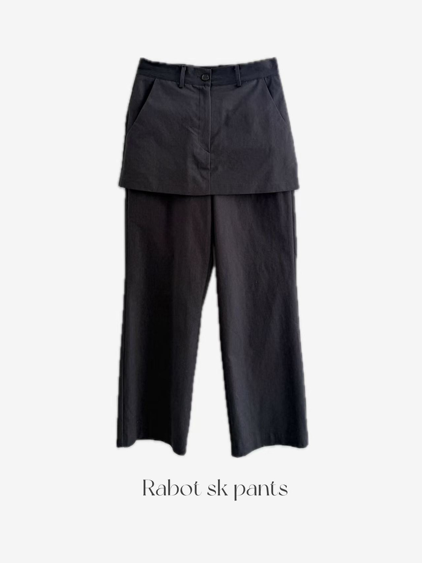 OLI SEOUL韓國代購㊣女裝新款時尚25秋冬休閑職業裙褲兔子OLI SEOUL裙褲圖色1