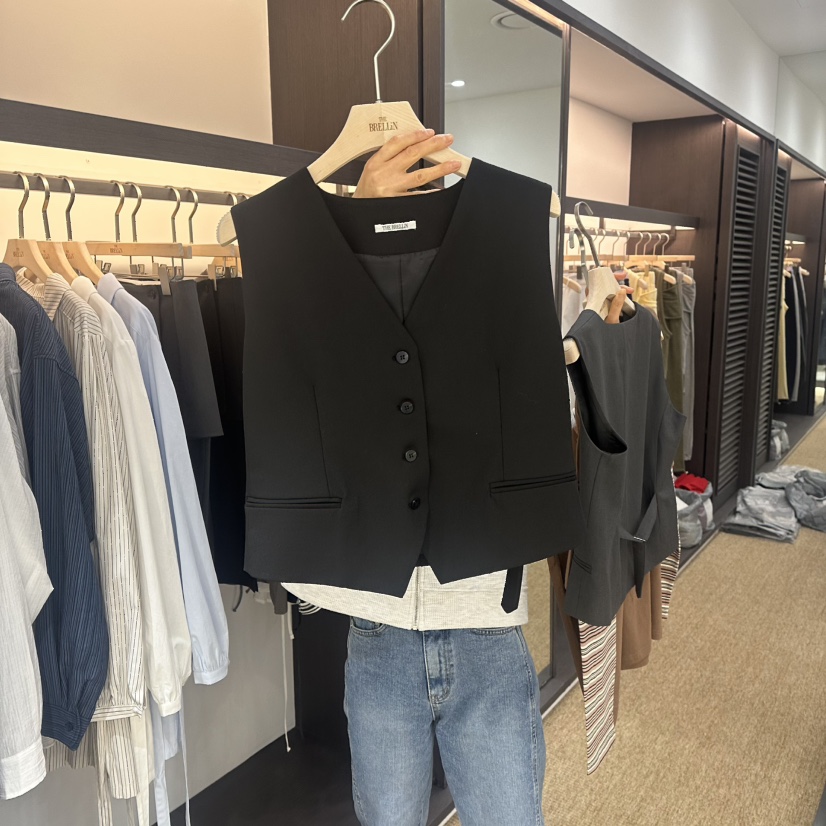 BRELLIN韓國代購㊣女士新品職業休閑人氣25秋冬推薦馬甲春款BRELLIN馬甲圖色2