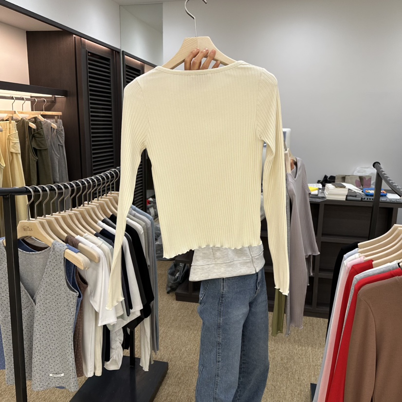 BRELLIN韓國直郵㊣女士新款熱賣25秋冬休閑職業長袖T恤春款BRELLIN長袖T恤