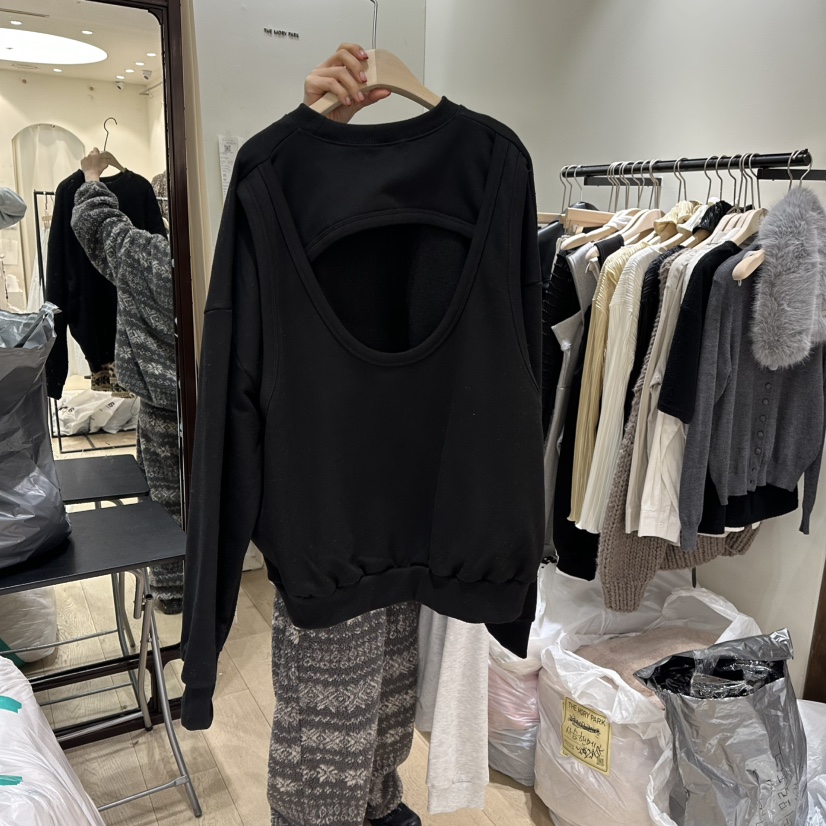 THEMORYPARK韓國代購㊣女裝新品推薦休閑25秋冬職業衛衣春款THE MORY PARK衛衣