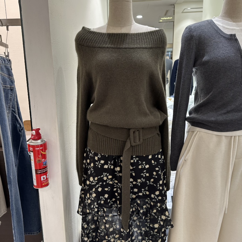 HANSUNGHYUN韓國直郵㊣女裝新款職業人氣25秋冬針織衫羊毛春款HANSUNGHYUN針織衫圖色2